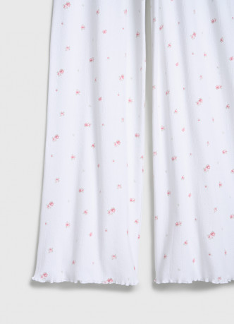 Брюки пижамные из трикотажа пуантель