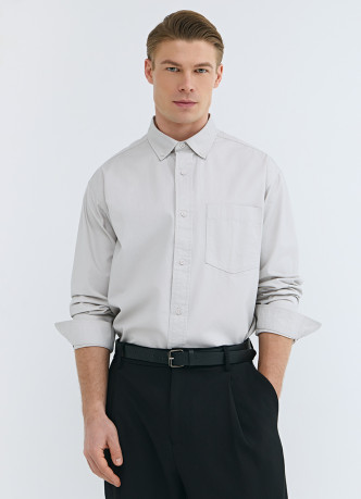 Рубашка из твила с карманом