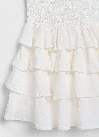 Юбка из ткани с жатым эффектом для девочек