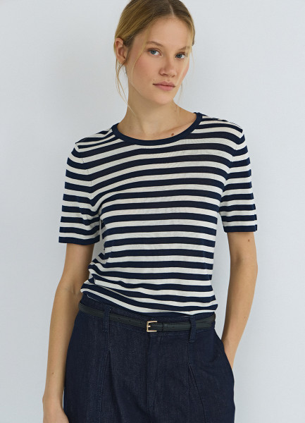 Джемпер с содержанием шёлка Синий 2599₽