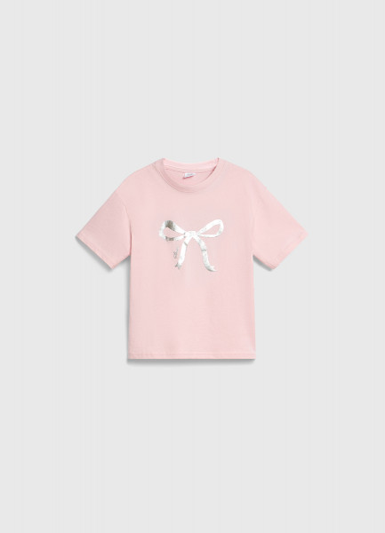 

Футболка с принтом для девочек, Розовый