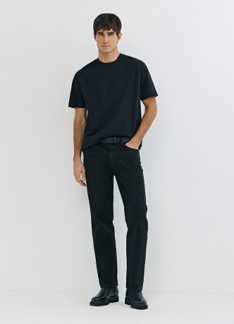 Футболка из мерсеризованного хлопка с принтом