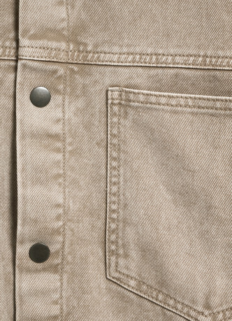 Куртка-рубашка из твила с карманами