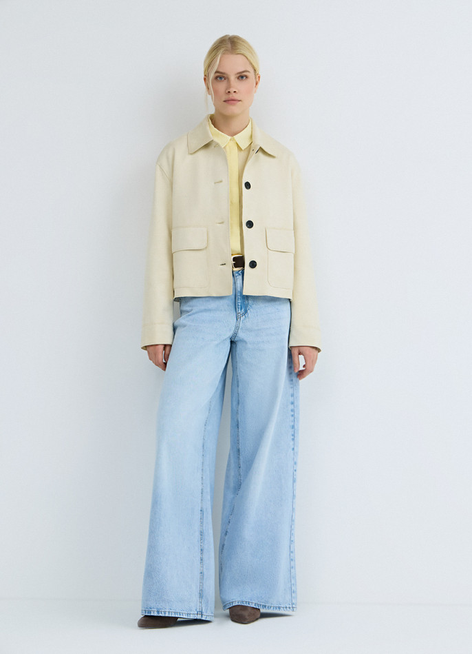 Куртка из искусственной замши