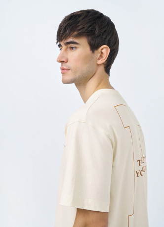 Футболка из хлопка с принтом