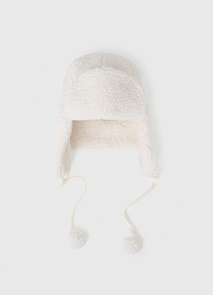 Шапка-ушанка с завязками для девочек