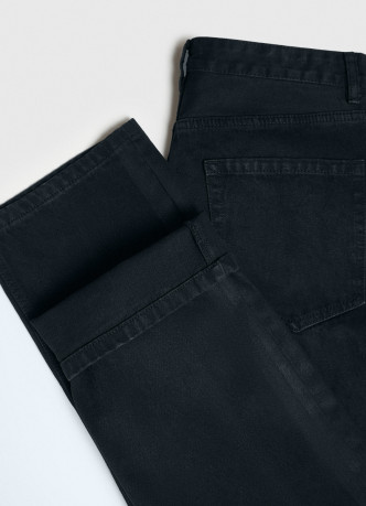 Джинсы Straight с накатом