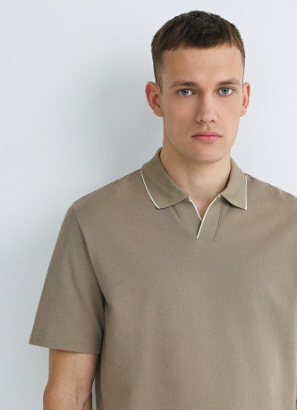 Поло из шелковистого пике