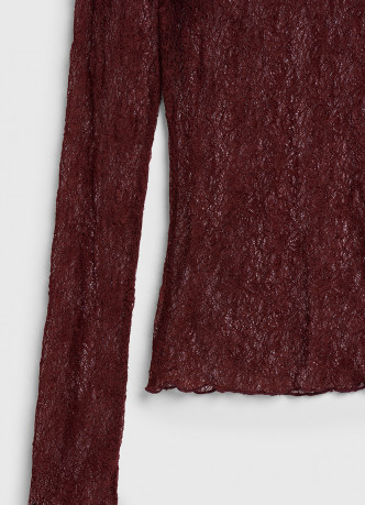 Кружевной лонгслив