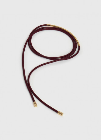 Пояс-шнур с металлической деталью