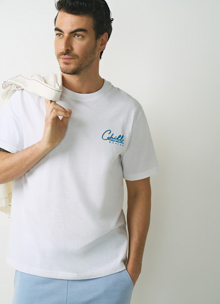 

Футболка с принтом, Белый