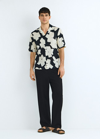 Рубашка из хлопка с принтом