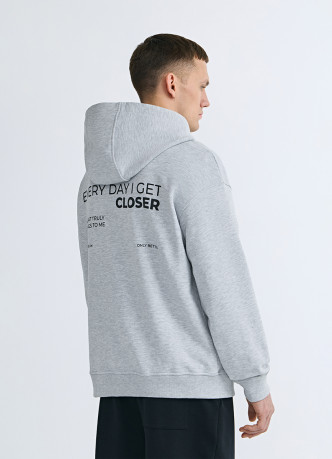 Худи с текстовым принтом