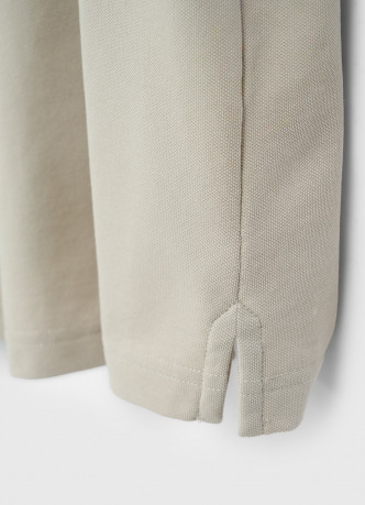 Поло из плотного шелковистого пике