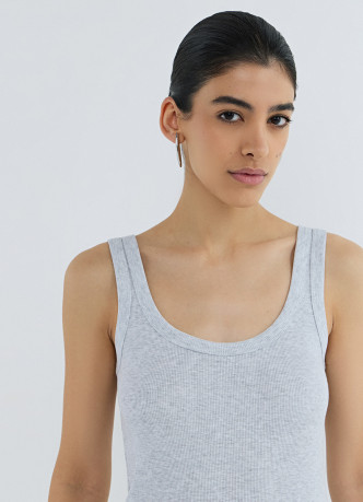 Базовая майка в рубчик