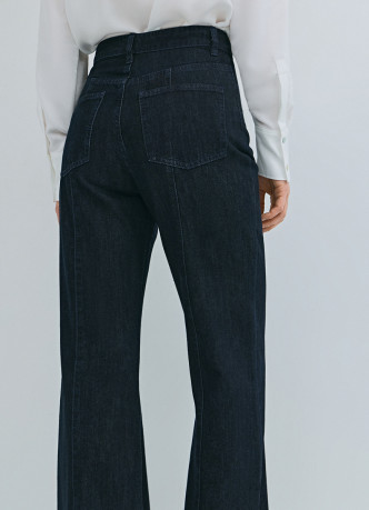 Джинсы клёш с высокой посадкой