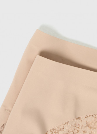 Классические брифы с кружевом сзади, 2 шт.