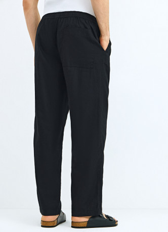 Брюки изо льна и хлопка