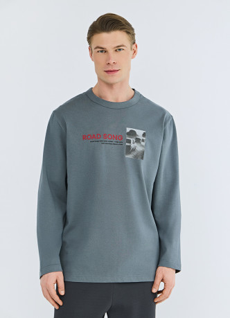 Футболка из плотного джерси с принтом