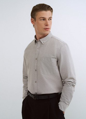 Рубашка из ткани оксфорд