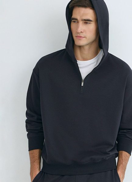 

Толстовка с капюшоном на молнии, Синий