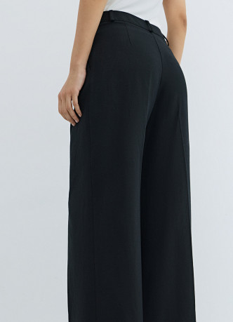 Прямые брюки со льном