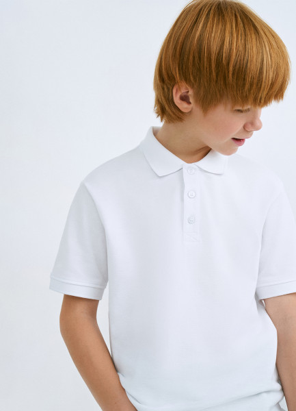 

Поло для мальчиков, Белый