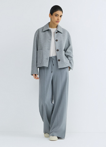 

Куртка из пальтовой ткани, Серый