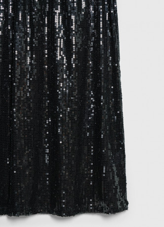 Прямая юбка с пайетками