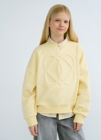 Свитшот с объёмным принтом для девочек