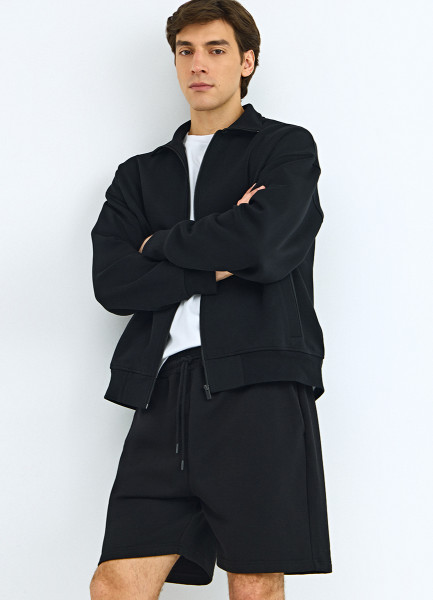 Базовые шорты из хлопка, Черный