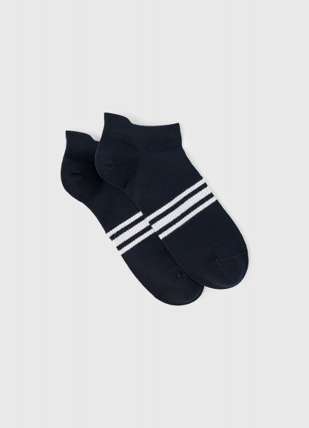 Короткие фитнес-носки с поддержкой стопы и пятки, Синий