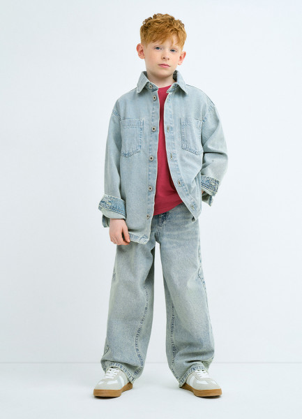 Рубашка джинсовая для мальчиков, Голубой