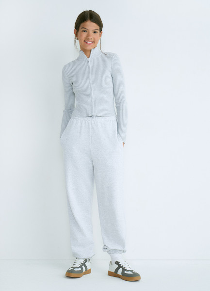 

Трикотажные брюки для девочек, Серый