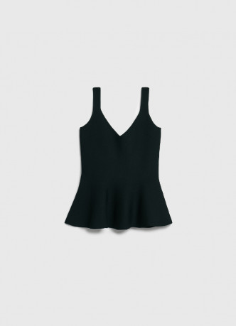 Топ на бретелях с баской