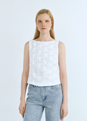 Топ-сетка с цветами