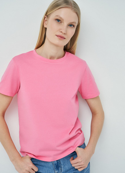 Базовая футболка, Розовый O`Stin LT665EO02-X2 - фото 4