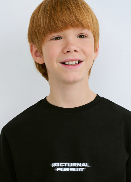 Футболка с принтом для мальчиков Черный 799₽