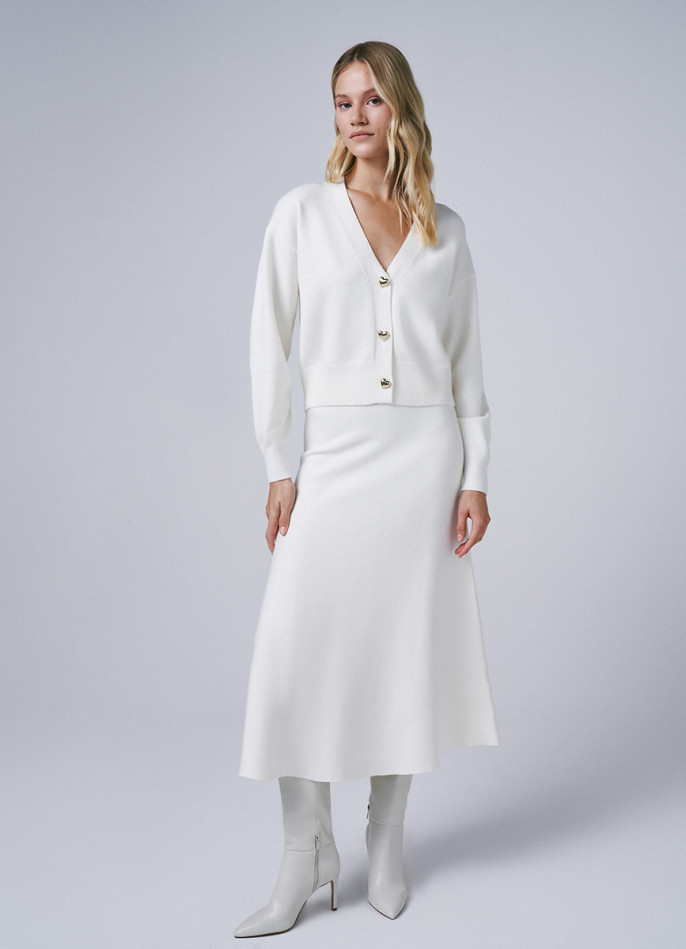 Вязаная юбка А-силуэта