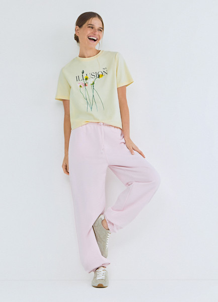 Футболка с цветочным принтом Желтый 999₽