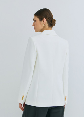 Двубортный приталенный жакет