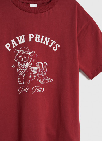 Футболка с принтом для девочек