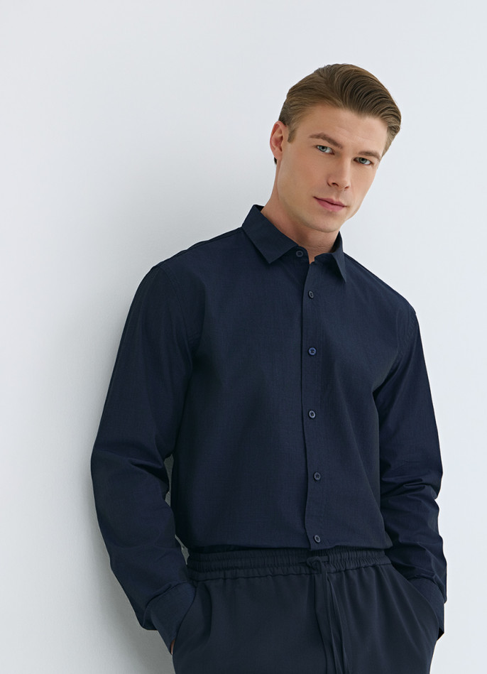 Рубашка из хлопковой ткани