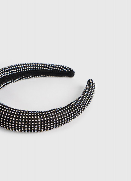 Ободок со стразами 32045970299 Черный, размер Б, р, фото 3