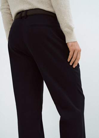 Чиносы из структурной ткани с ремнём