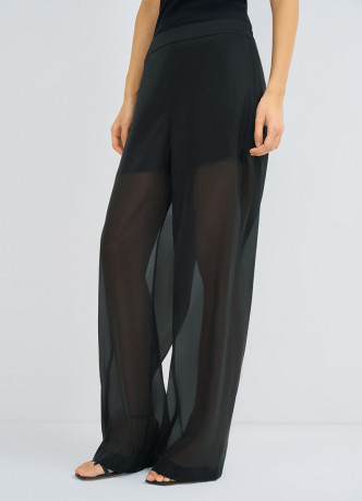 Полупрозрачные брюки из органзы