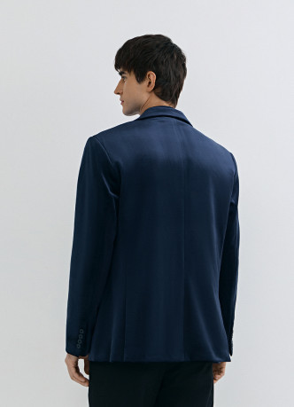 Однобортный пиджак из бархата