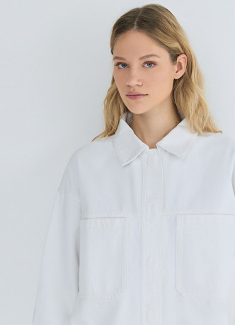 Куртка-рубашка из денима