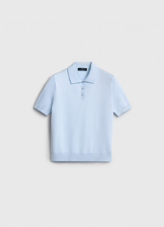 Базовый джемпер поло с коротким рукавом