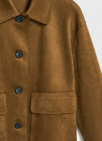 Куртка из искусственной замши